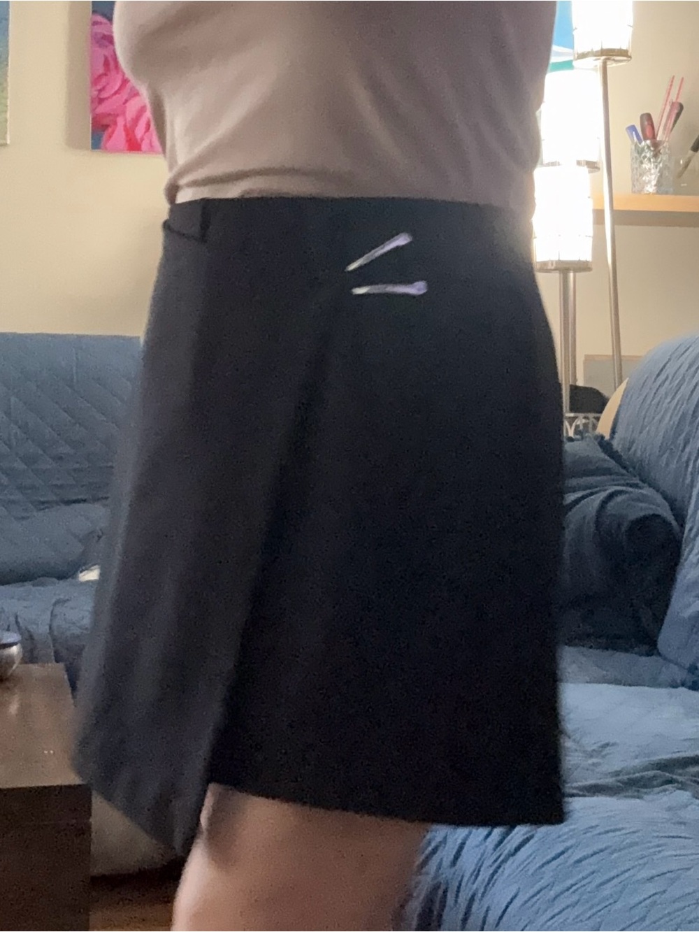 BOLD Element Asymmetrical Wrap-Front Mini Skort